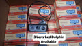 3 Lens Dolphin Projector LED Light for bikers and Cars (1 pc)