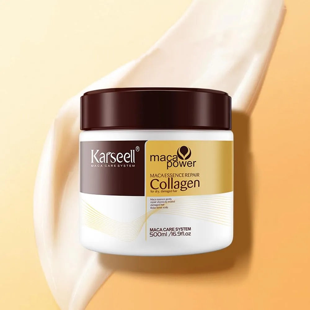 Sealed Packed Karseell Hair Mask Collagen Treatment Cream �Argan Oil &amp; Maca Essence, 16.9 OZ 500ml