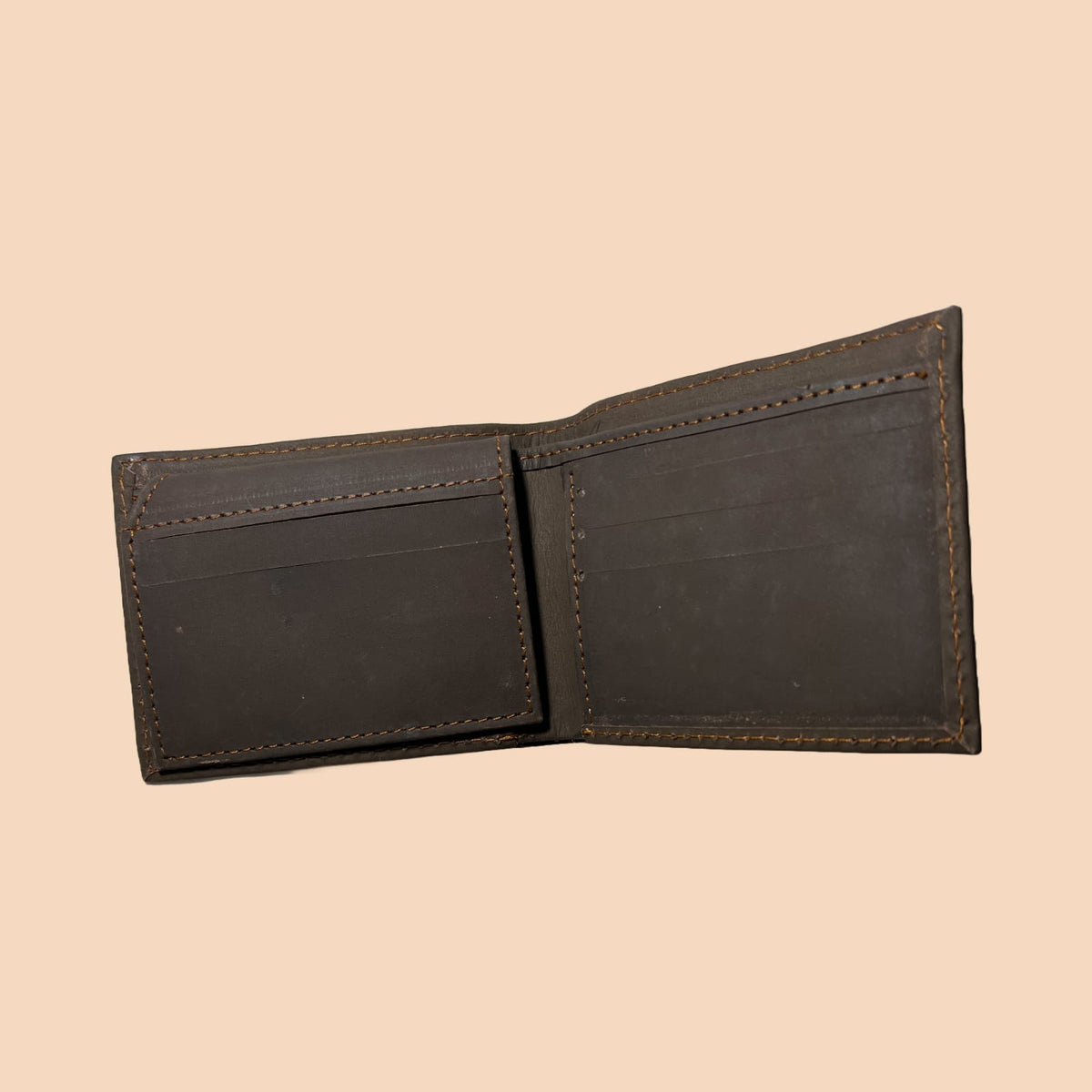 Cow Leather Plain Men Short Wallet Purse – photo 2