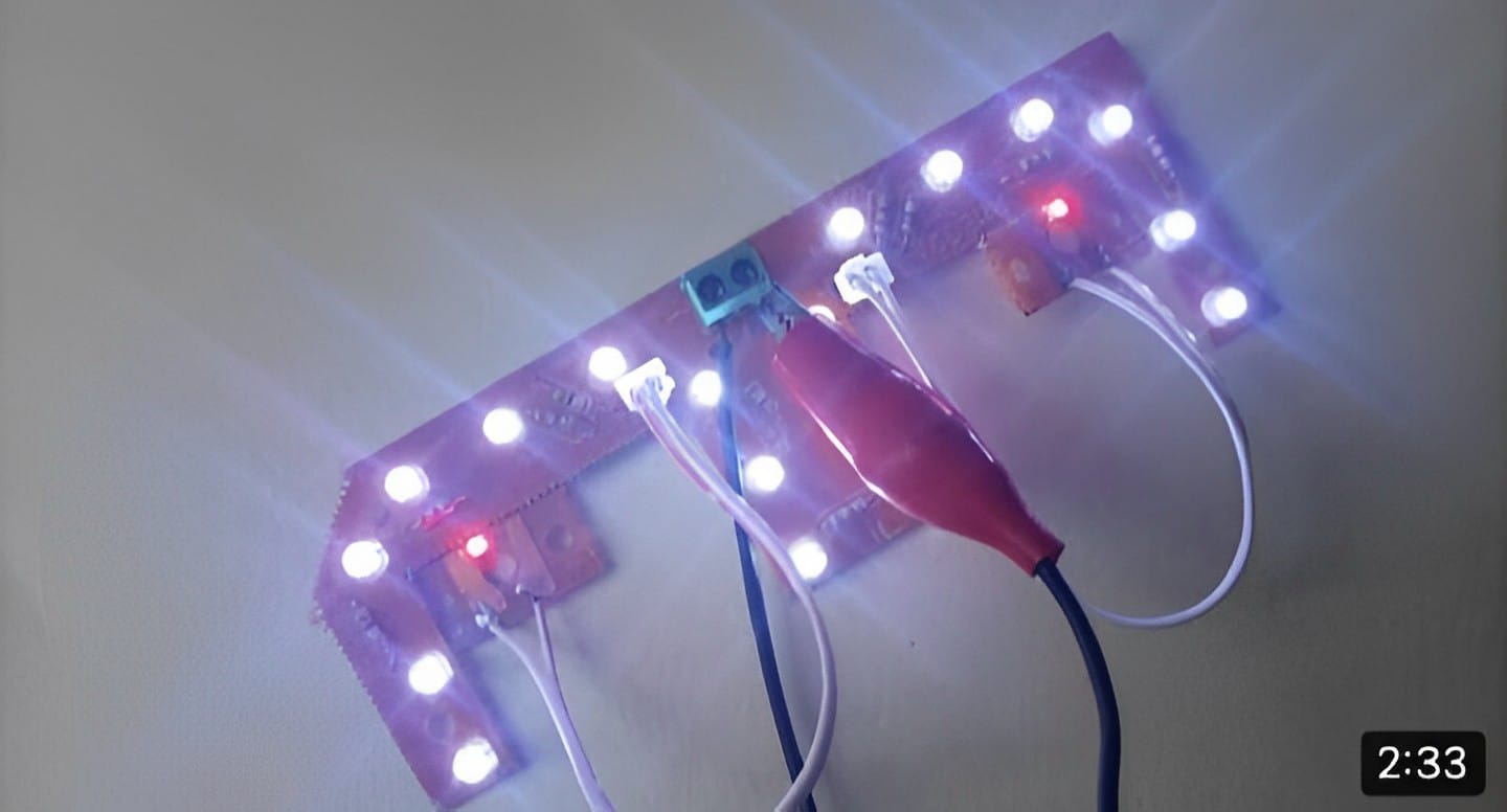 70cc Meter led glowing kit with glowing red niddle for 70cc bike