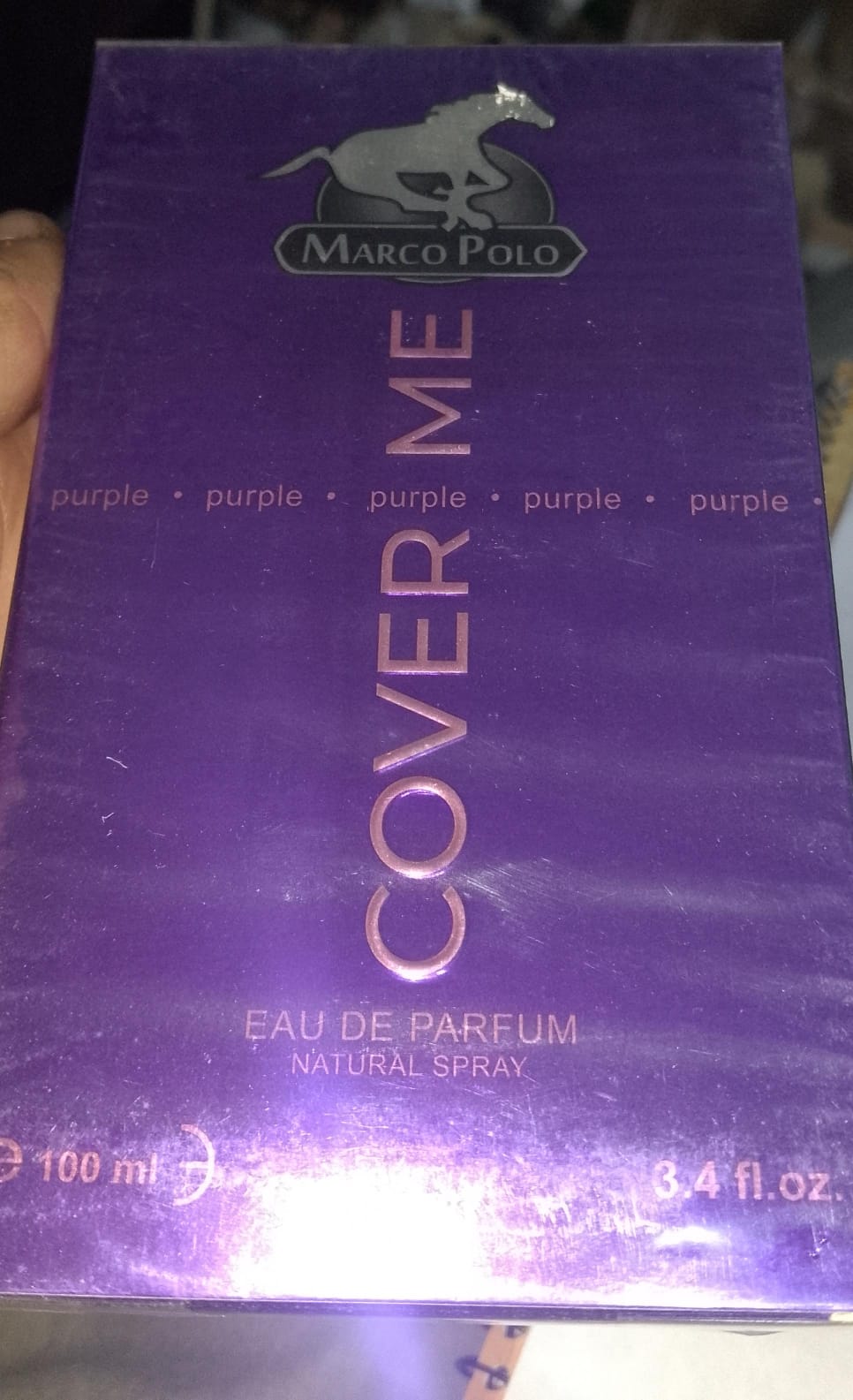 MARCO POLO Cover Me Purple Fragrance Perfume for women - Eau de Parfum Natural Spray, 100ml (3.4 fl.oz.) Specially for ladies