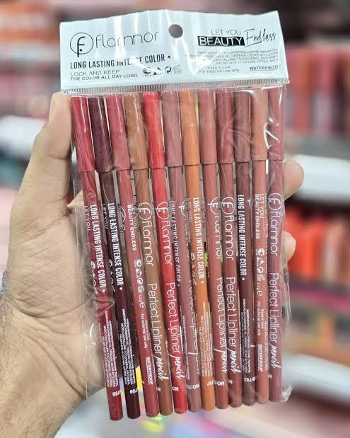 Flormar lip pencils shades of nude Color Multicolor Package Includes 6 x Lip Pencil(Random color)