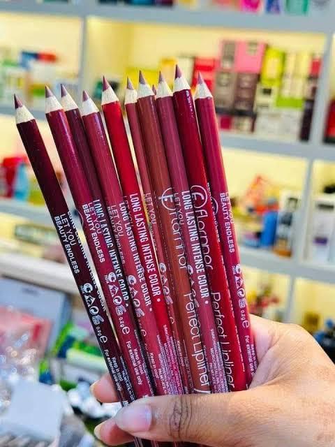 Flormar lip pencils shades of nude Package Includes 12 x Lip Pencil Pack of 12 (Random color)