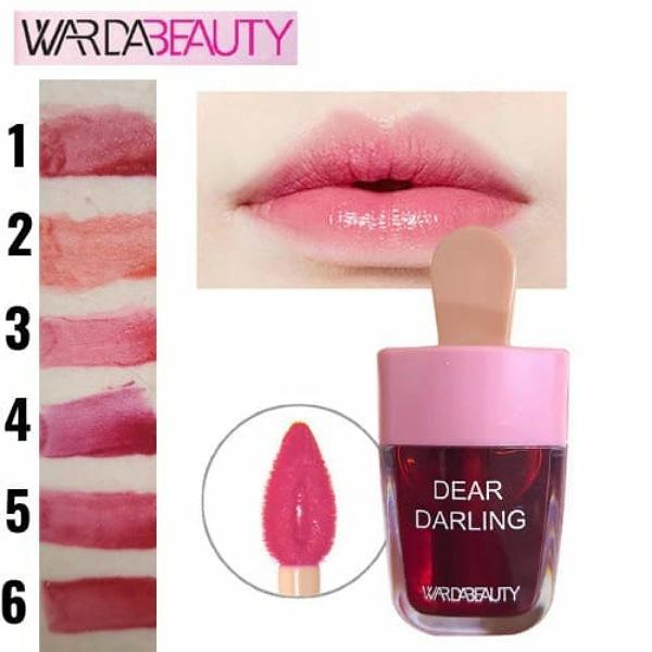 Pack of 6 Dear Darling WardaBeauty Ice cream Lip and cheek Tint Long-lasting Lip Tint (Random Color))