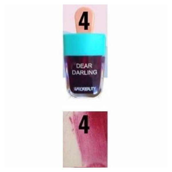 Pack of 6 Dear Darling WardaBeauty Ice cream Lip and cheek Tint Long-lasting Lip Tint (Random Color))