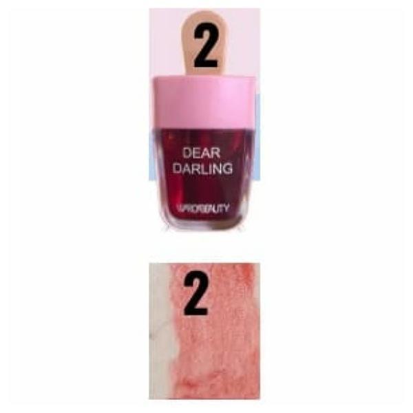 Pack of 6 Dear Darling WardaBeauty Ice cream Lip and cheek Tint Long-lasting Lip Tint (Random Color))