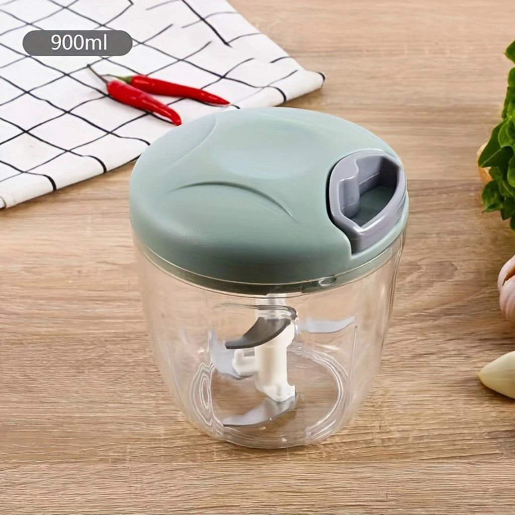 Hand Pulled Multipurpose Chopper &amp; Cutter | Rope Pulled Chopper Multifunctional Meat Grinder, Vegetable Cutter (Random Color)
