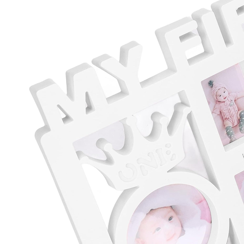 Newborn Baby Photo Frame Baby Pictures Plastic Frame For 12 months Monthly Milestone Photo Frame My First Year Picture Frame for Baby Newborn