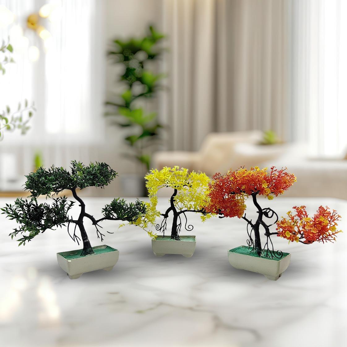Pack Of 3 Bonsai Trees, Room Decor – photo 4
