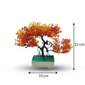 Orange Artificial Bonsai Tree ( 1 Piece )�   Bonsai Tree Room Decor for Home, Office &amp; Bedroom | Best Artificial Pot