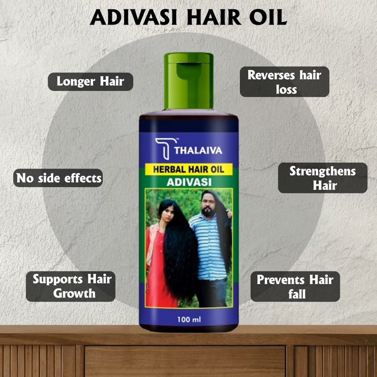 Adivasi Herbal Hair Oil Natural Pure Herbal