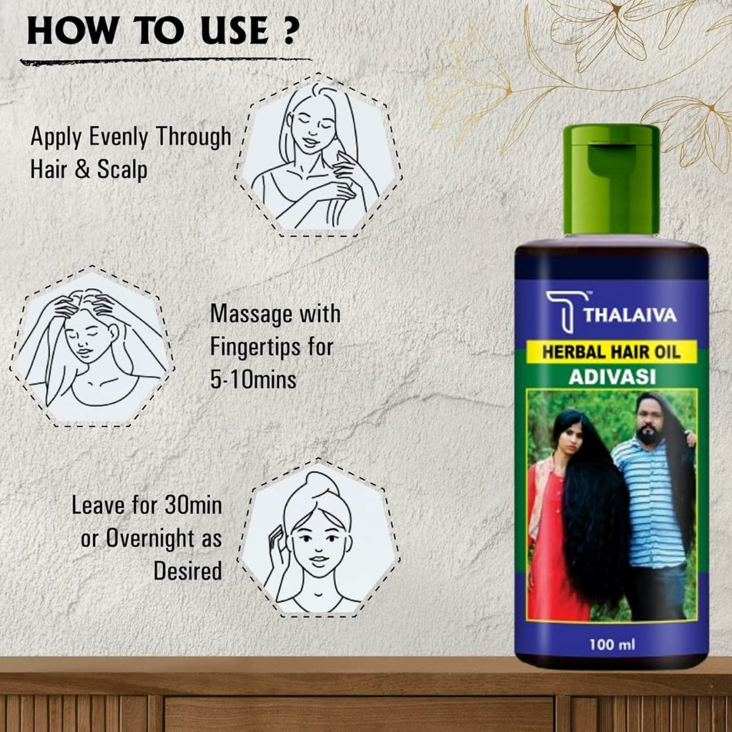 Adivasi Herbal Hair Oil Natural Pure Herbal