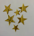15 stars Mirror Matrial Acrylic  Wall Art Decor star Stickers Decals for Kids Girls Bedroom Bathroom Playroom golden