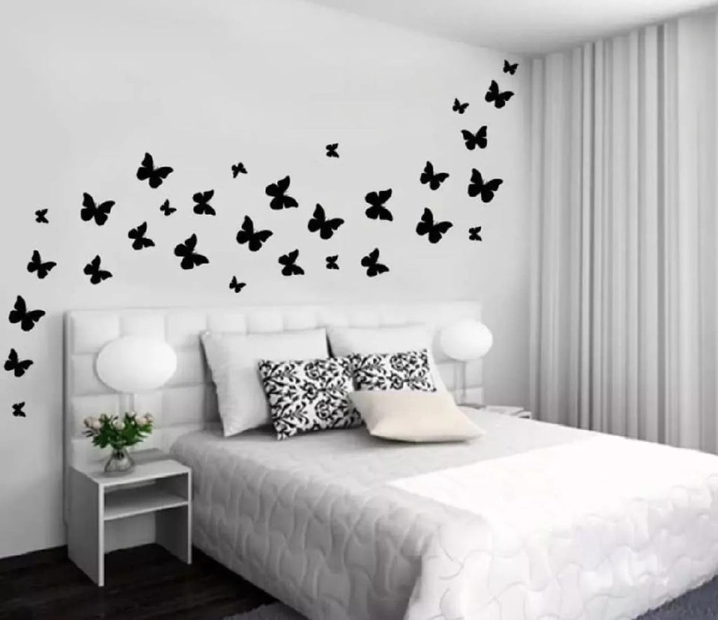 Buy One Get One Free 3D Wooden Sparrow ( Pack off 30 ) And Butterfly ( Pack off 30 ) Wooden Wall Decoration Items for Home, Bedrooms Inspire Kids and Look Decent