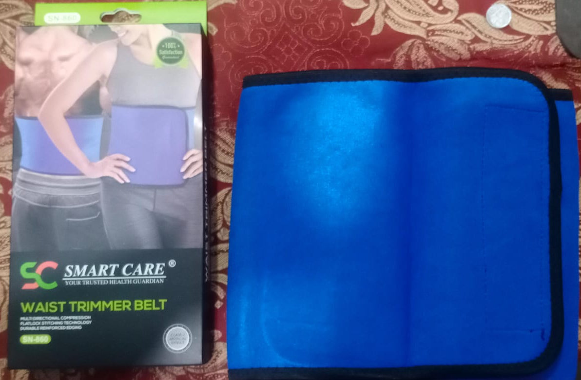 SN-860 Smart Care Waist Trimmer Belt �Free Size Adjustable Compression Sports Belt for Fitness, Weight Lifting &amp; Abdominal Support