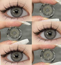 3-Tone Lens with Container Solution &amp; Travel Kit �Complete Contact Lens Care Set - Grey