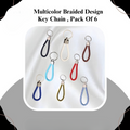 Multi Color Braided Design Keychain | Best Quality Keychain ( Random Color ) - Pack Off 01