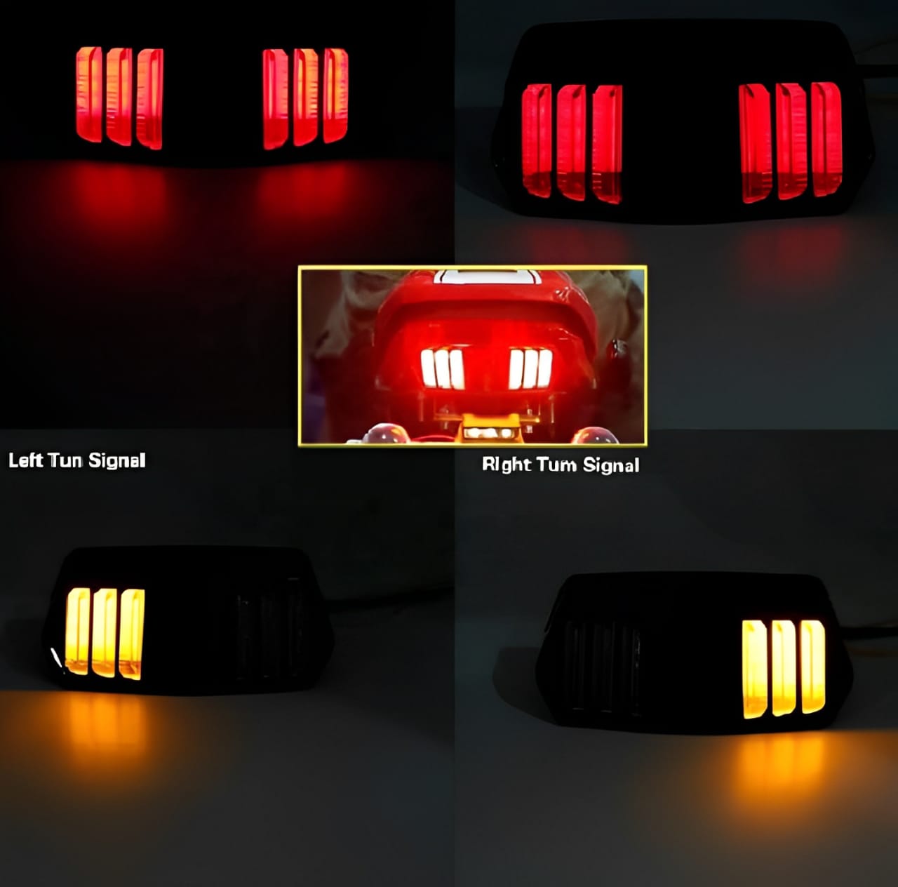 Set of 4 Fancy Indicators for All Bikes + Free Backlight | Compatible with CD 70, 125