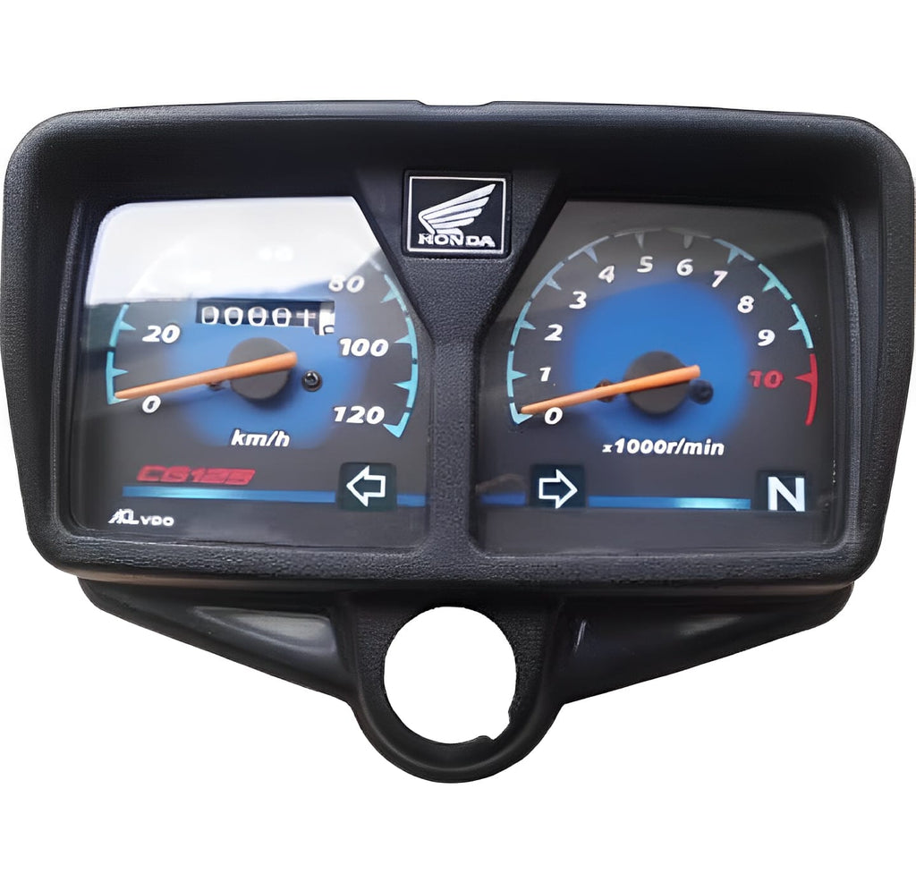 Premium All-Black Speedometer for CG 125 Motorcycle &amp; Honda 125cc Bikes