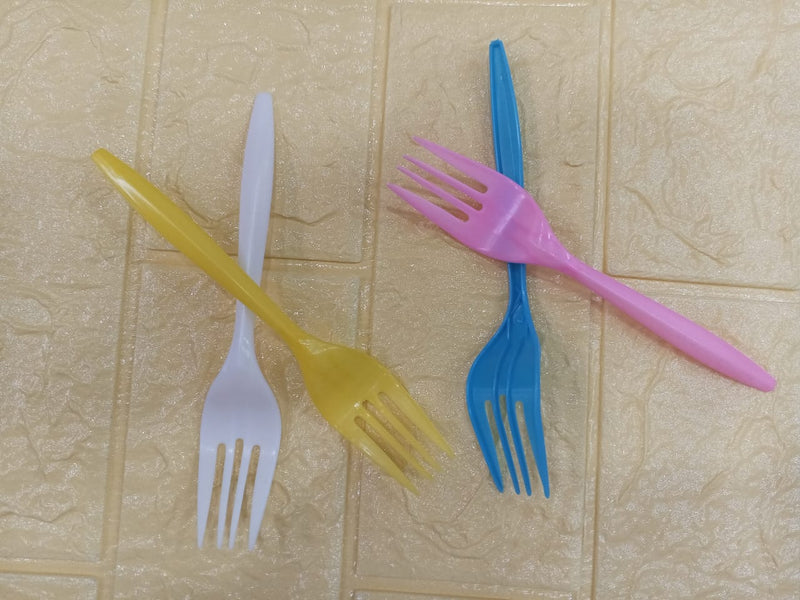 24pcs Imported Disposable Plastic Fork Party Cutlery – photo 1