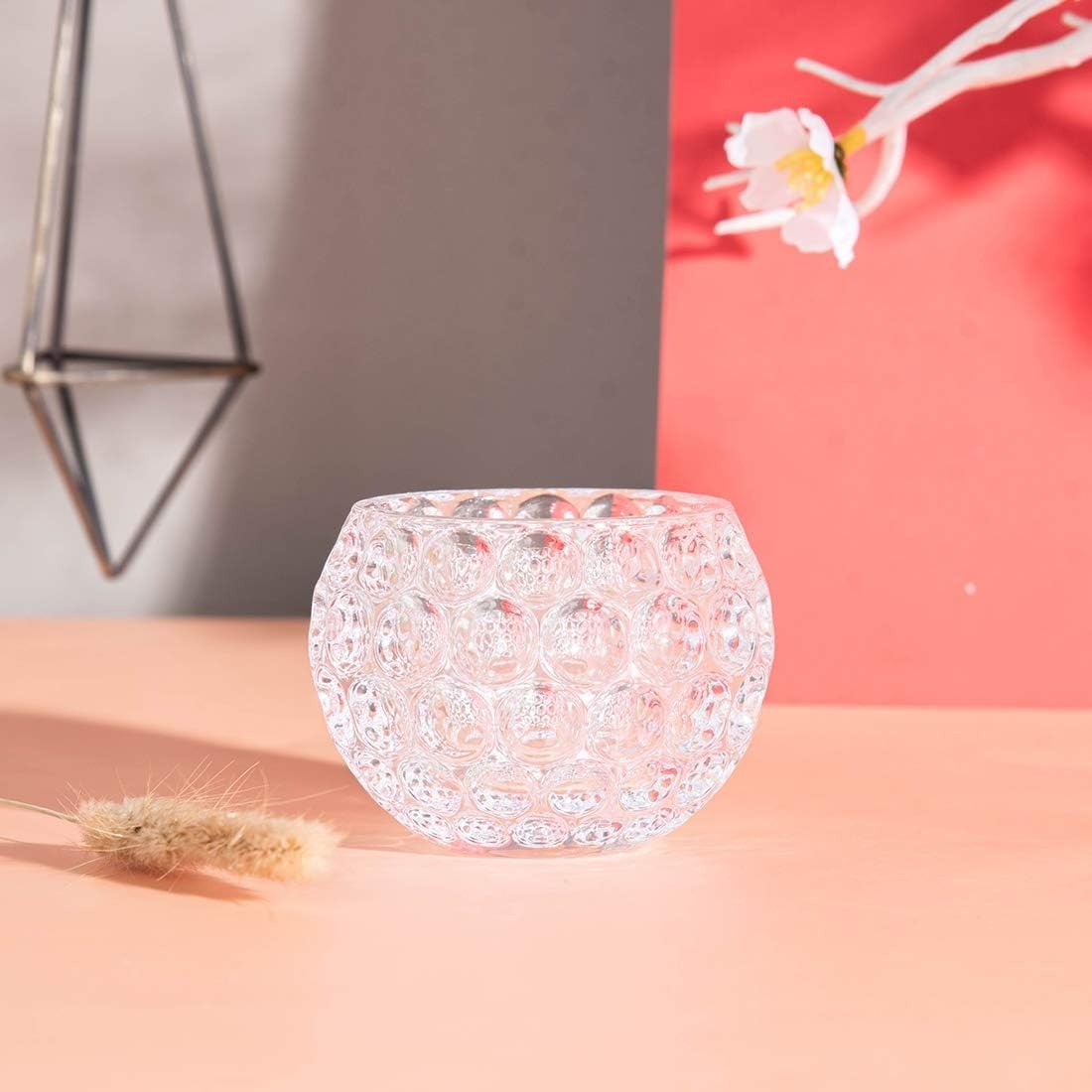 Amber Shine Crystal TeaLight Candle Holder – photo 1