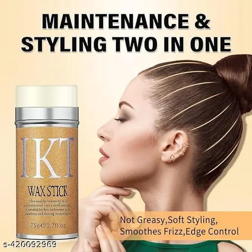 IKT Hair Wax Stick Gel Cream Styling Hair Frizz Fixed Fluffy Children Men and Women Styling Wax Edge Control