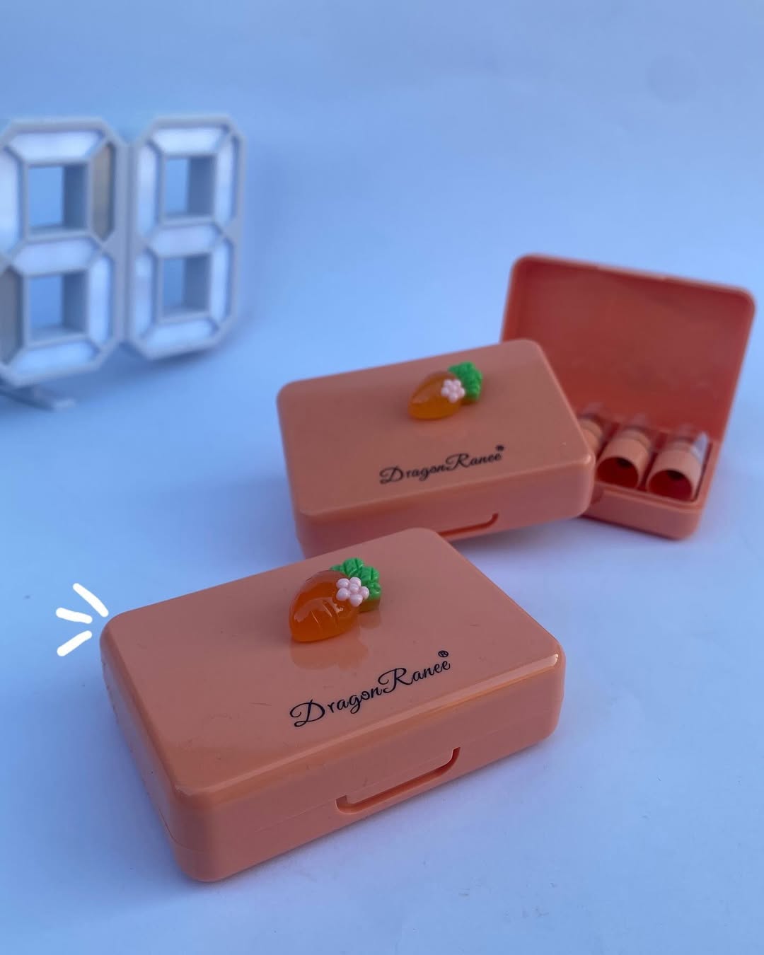 5 Pcs Dragon Ranee Carrot Mini Lipstick