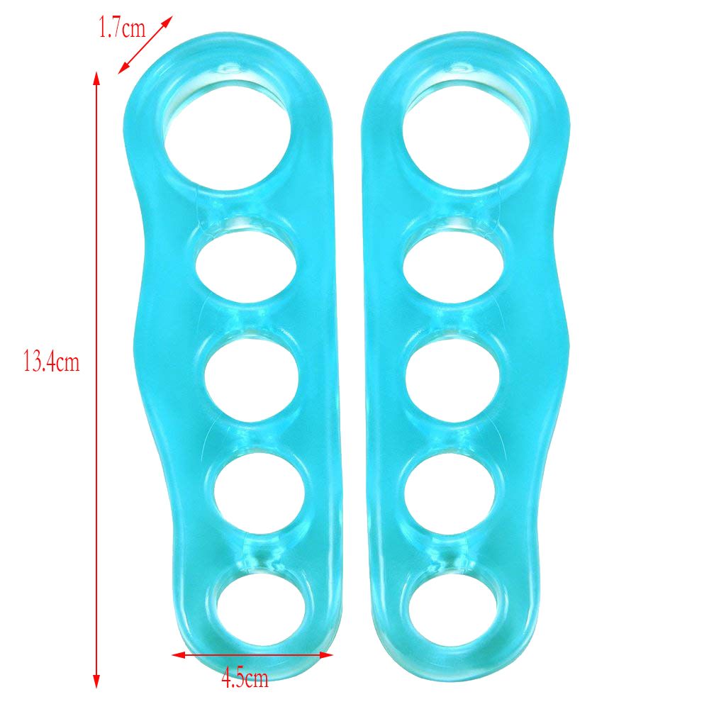 Reusable Gel Toe Separators &amp; Straighteners for Hammer &amp; Overlapping Toes - Unisex ( Random Color )