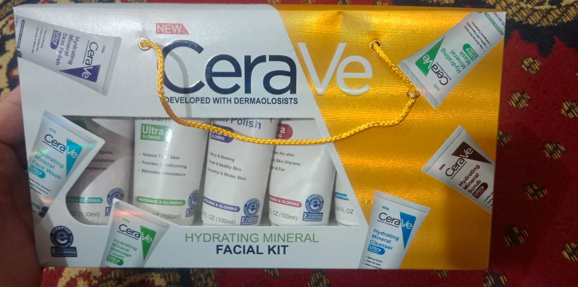Pack of 6 CeraVe Hydrating Mineral Facial Kit | Best Quality Hydrating Mineral Facial Kit