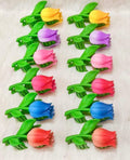 Pack Off 01 Flower Girl Hair Clip | Hair Clip For Women | Best Quality Hair Clip | Catcher For Women &amp; Girls ( Standard Large Size) - Red
