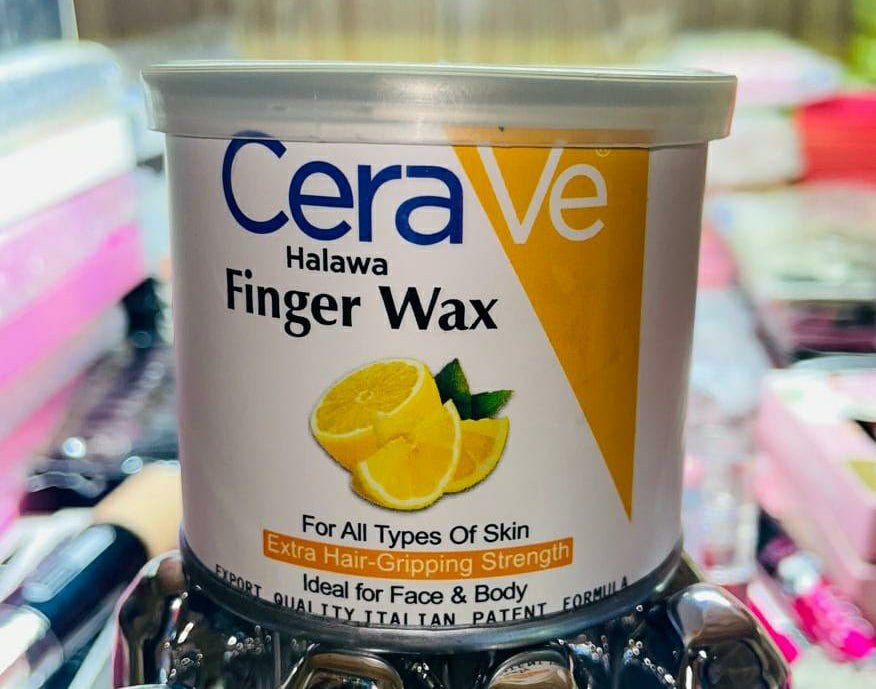 1 Piece CeraVe Halawa Finger Wax | Formulated With Nourishing Ingredients | Ideal for Face &amp; Body 170g - Charcoal
