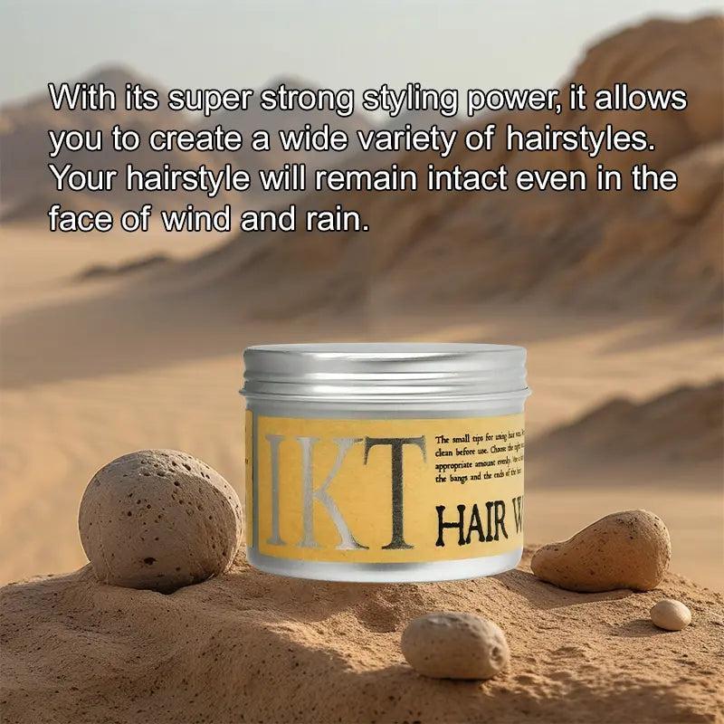 IKT Hair Styling Gel Wax | Styling Hair Frizz Fixed Fluffy  Men Styling Wax Edge Control 130g