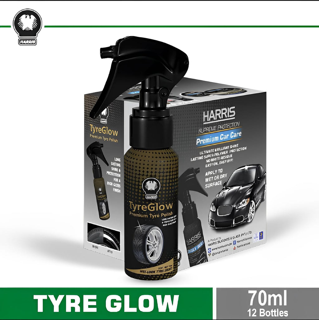 Pack of 12 Tyre glow for Tyre Shine | Best Quality Shining Spray for Car &amp; Bike Tyres 70 ML