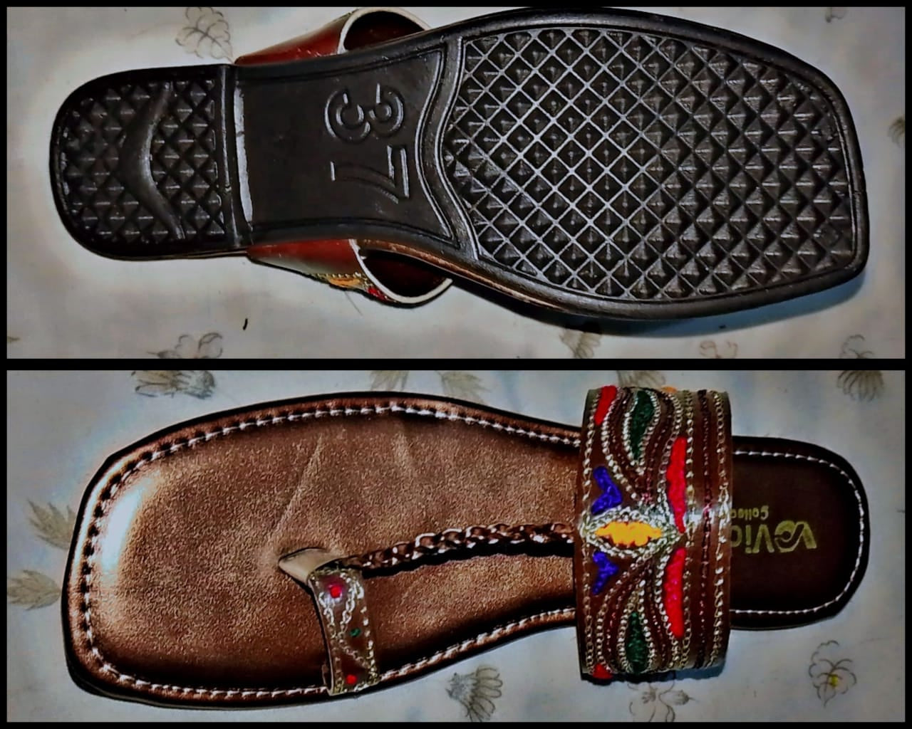 Kolhapuri Slipper Design No. 25-81 �Timeless Brown Traditional Footwear (With Box ) - 7