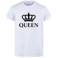 Combo Of King &amp; Queen Style White T-Shirt with Cute Design - King &amp; Queen Design T-Shirts? �Best Quality T-Shirts For Girls | T-Shirt For Women - T-Shirt For Boy | T-Shirt For Men | Queen T-Shirts? | King Design T-Shirt - Small