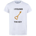 Combo Of My Heart &amp; The Key Style White T-Shirt with Cute Design - Heart &amp; key Design T-Shirts? �Best Quality T-Shirts For Girls | T-Shirt For Women - T-Shirt For Men - Small