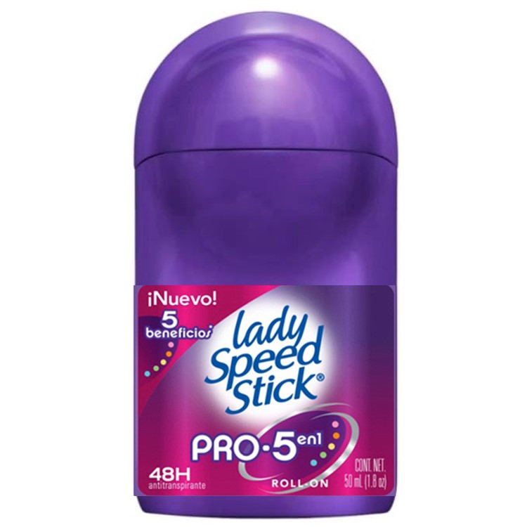 Pack Of 01 - Purple 5 in 1 Pro Lady Speed Stick Invisible Dry Power Antiperspirant Deodorant Roll-On, Fresh Fusion - 50ml