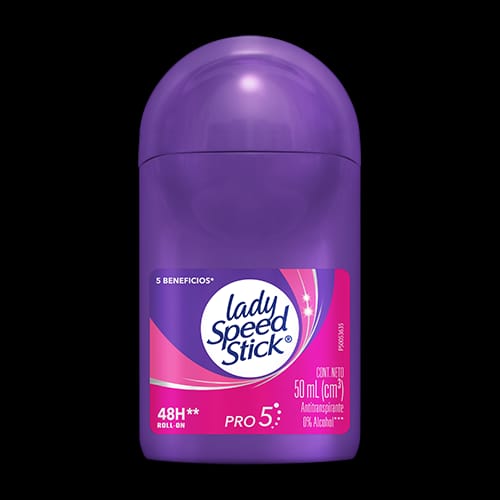 Pack Of 01 - Purple 5 in 1 Pro Lady Speed Stick Invisible Dry Power Antiperspirant Deodorant Roll-On, Fresh Fusion - 50ml