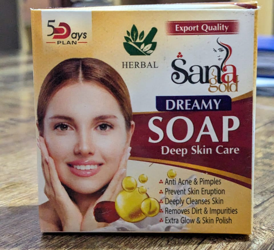 Pack of 07 - Sana Gold Magic Soap | Powerful Herbal Formula | Guaranteed Results | Best Quality Soap For Skin Care