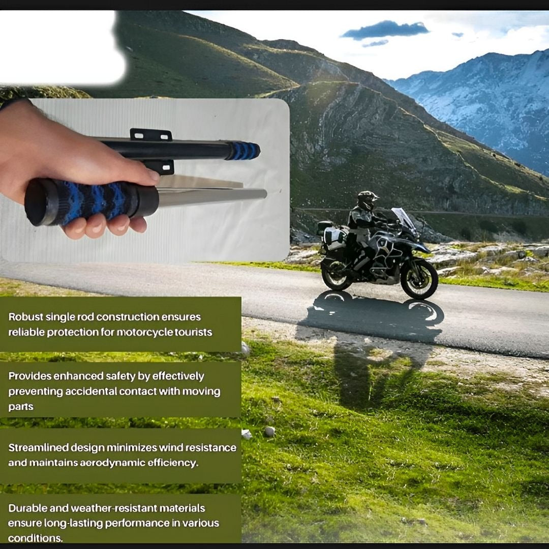 Single Side Open Safety Guard Stick for CD 70cc Fancy Rod Openable Crash Guard | Best Quality Safety Guard Stick ( random color)