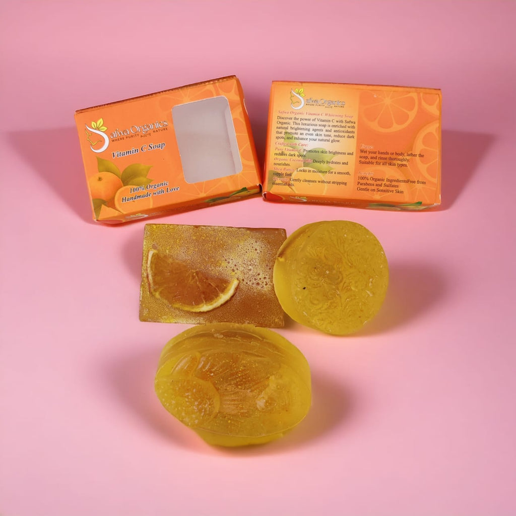 Safwa Organics Vitamin C Soap | Organic Handmade Glow Bar Soap | Best Quality Soap?