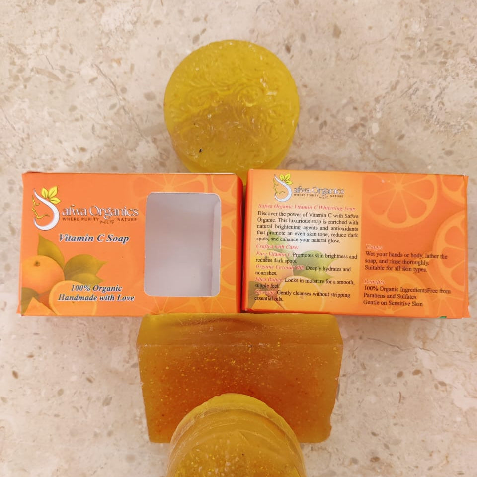 Safwa Organics Vitamin C Soap | Organic Handmade Glow Bar Soap | Best Quality Soap?