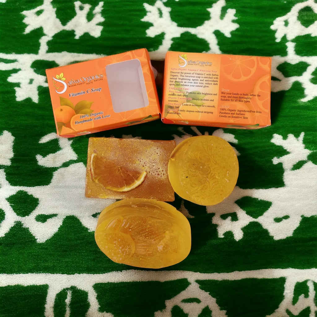 Safwa Organics Vitamin C Soap | Organic Handmade Glow Bar Soap | Best Quality Soap?