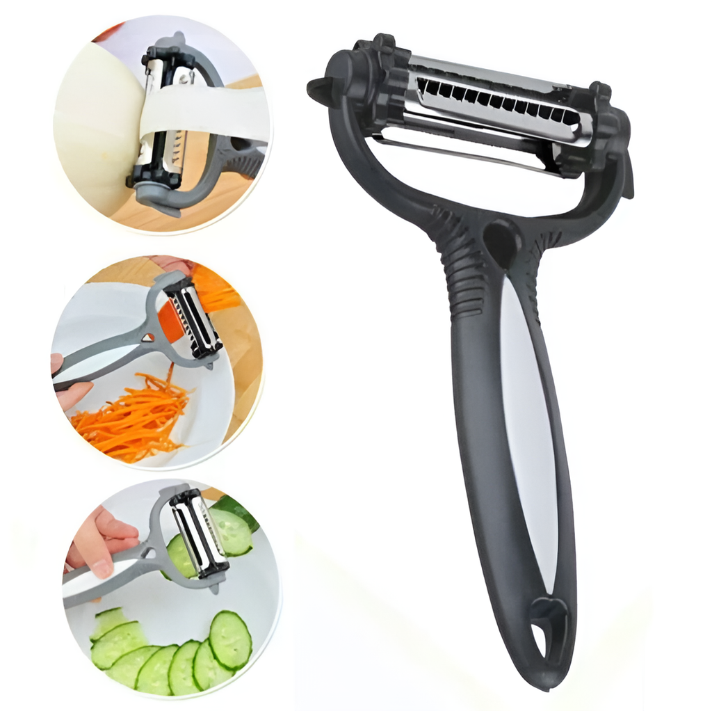 3-in-1 Vegetable Peeler Cyclone Knife �Roto Peeler | Multifunctional kitchen tool designed for multiple peeling ( random color)