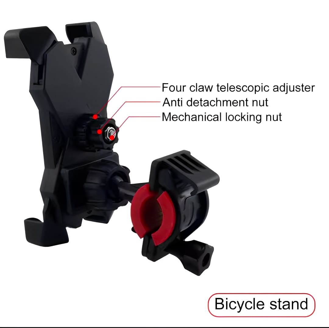 Mobile Phone Holder Stand for Bicycle &amp; Motorcycle �Universal 360? Rotation Mount ( random color)