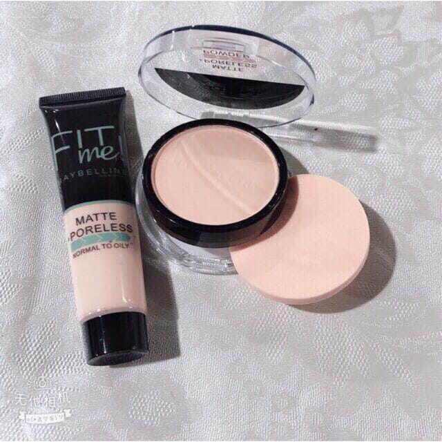 2-in-1 Makeup Deal �Liquid Foundation &amp; Face Powder Combo for Smooth, Flawless Finish �Budget-Friendly Beauty Set - Ivory Shade