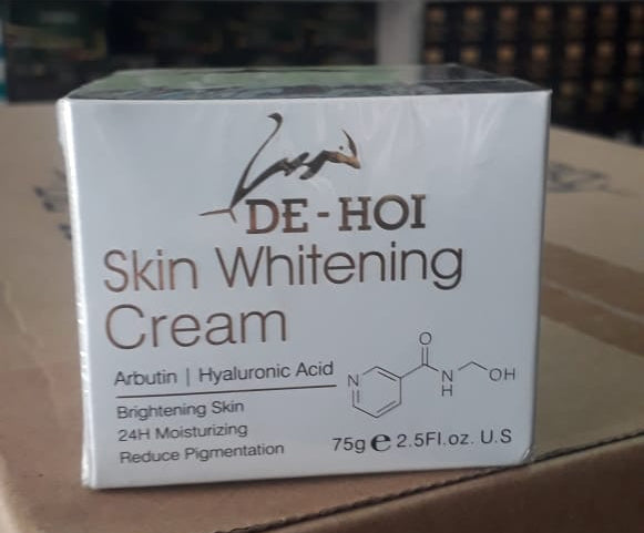 DE HOI Skin Whitening Cream �Brightening &amp; Moisturizing Face and Body Cream for Dark Skin - 75 gram