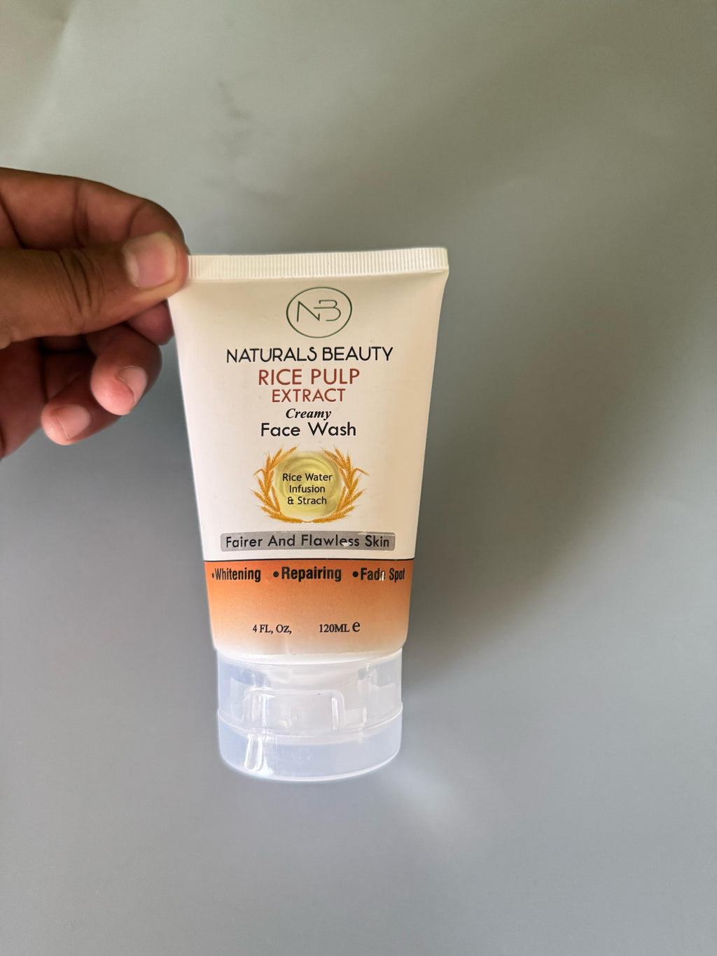 Acne Deep Cleansing Foam Facial Cleanser �Exfoliating Natural Rice Water Face Wash with Glutathione for Brightening, Oil Control, and Pore Refining �Gentle Daily Skincare for Acne-Prone &amp; Sensitive Skin 120ml