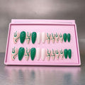 24Pcs O.TWO.O green Matte Nails with accessories – photo 1