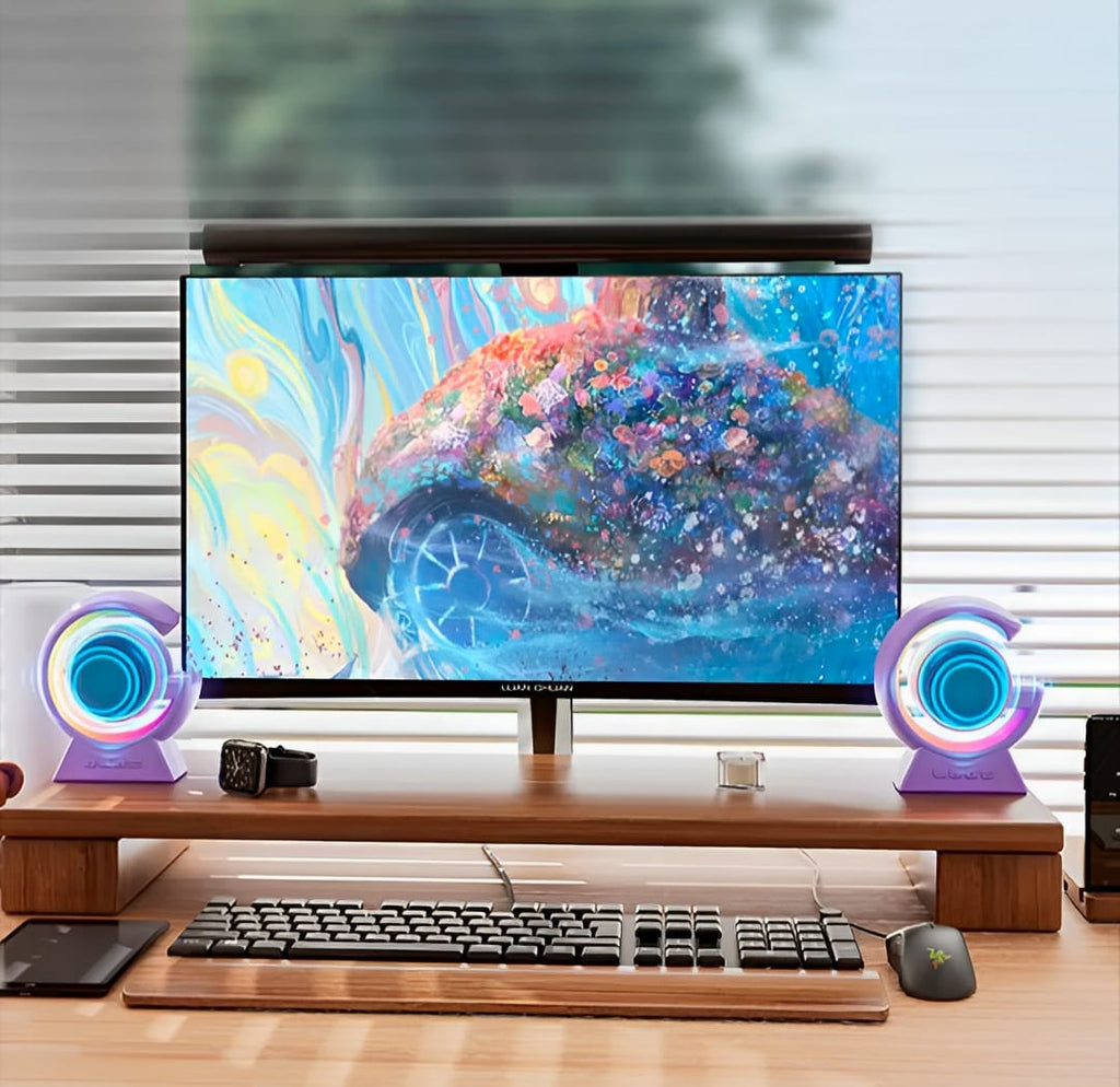 BX-39 Mini G Wireless Speaker with RGB Light &amp; Wireless Charging �Portable Bluetooth 5.3 Speaker &amp; Bedside Lamp